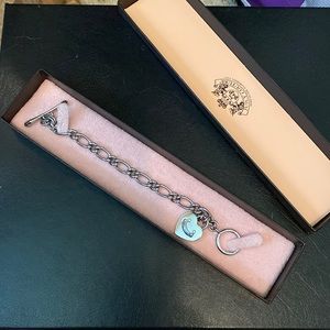 Juicy couture silver charm bracelet
